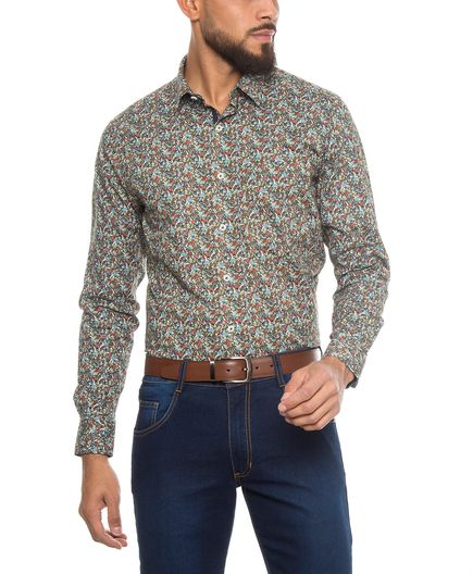 Camisa-Casual-Flowers