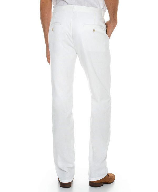 Pantalón De Vestir Uni Color Blanco Para Hombre